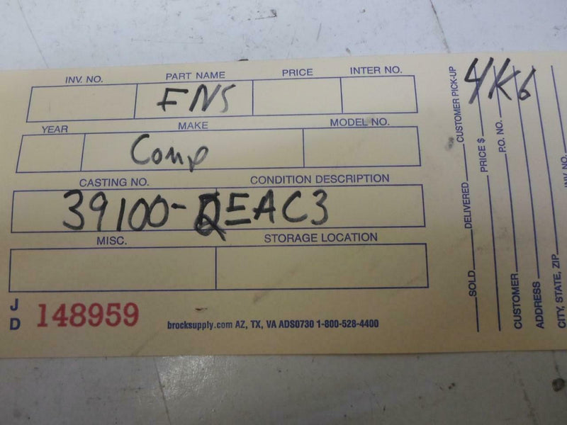 OEM Engine Computer Kia Soul 2012 2013 39101-2Eac3 39100-2Eac3 2.0L At ECM PCM