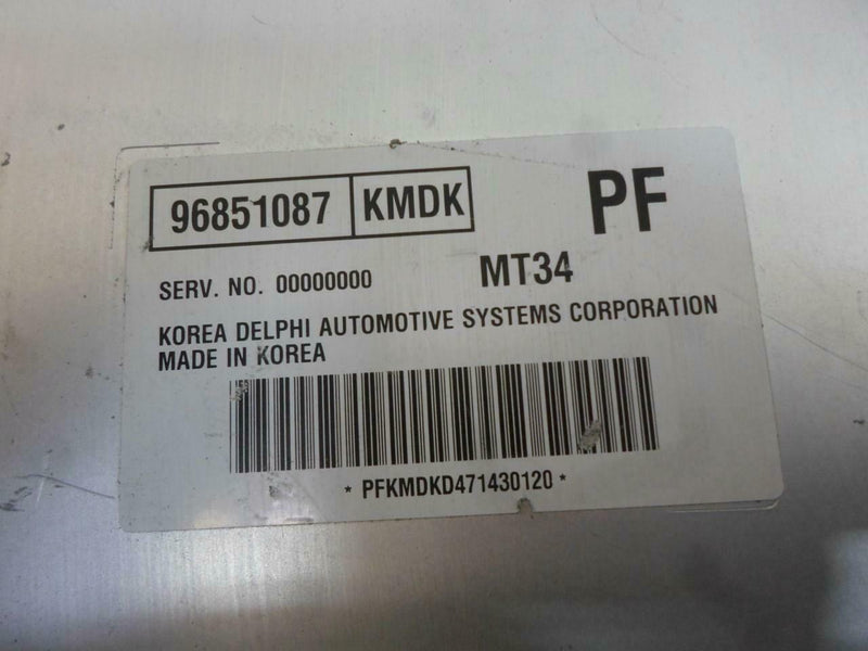 OEM Engine Computer Programmed Chevrolet Optra 2007 96851087 ECU ECM PCM