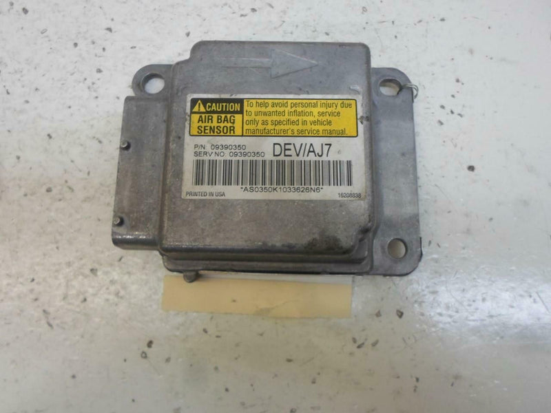 Airbag Control Module Cadillac Deville 2001 09390350