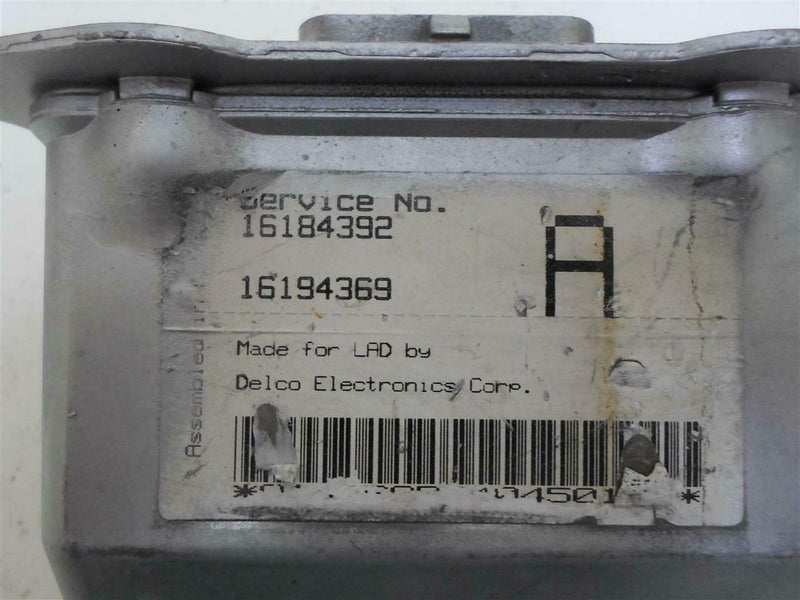 ABS Control Module Oldsmobile Achieva 1994 16184392