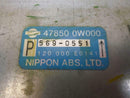 ABS Control Module Nissan Pathfinder 1996 47850 0W000