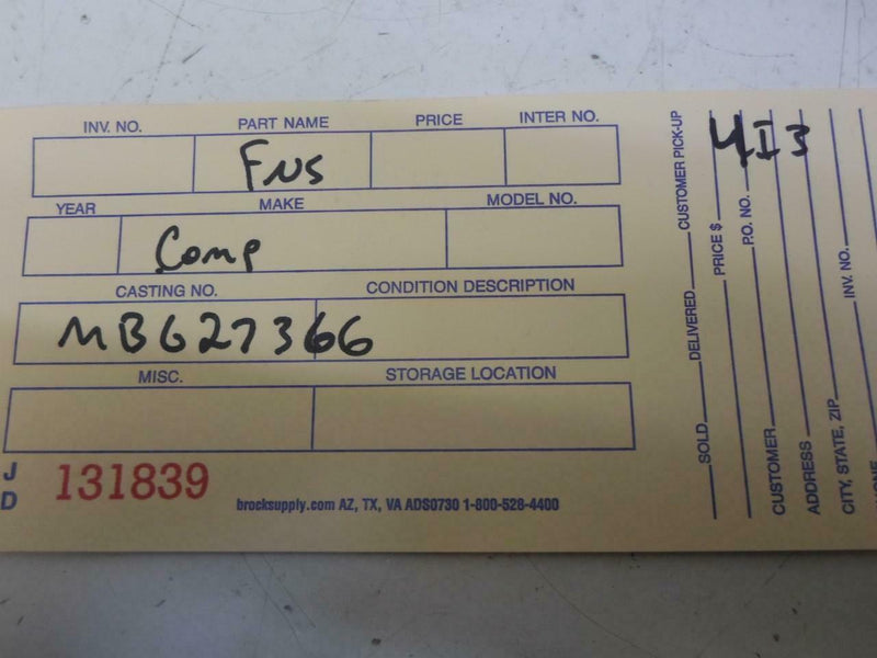 Theft-Locking Control Module Mitsubishi Diamante 1992 1993 Mb627366