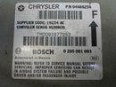 Airbag Control Module Chrysler Town & Country 1998 1999 2000 04686256