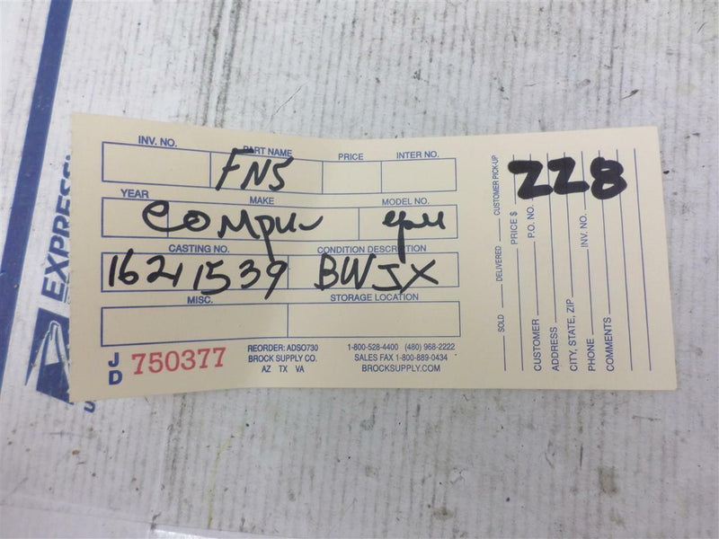 OEM Engine Computer Programmed Plug&Play Chevrolet Corsica 1996 16211539 ECU ECM