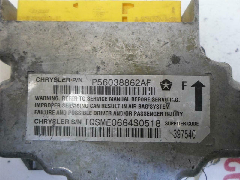 Airbag Control Module Jeep Liberty 2004 P56038862Af