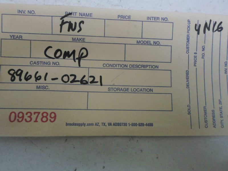 OEM Engine Computer Programmed Plug&Play Toyota Corolla 1999 2000 89661-02621 At