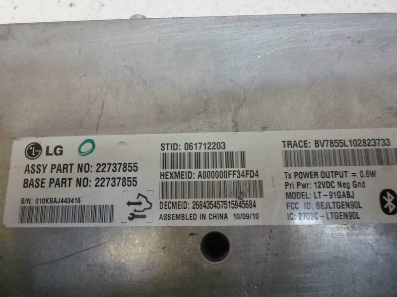 Communication Control Module GMC Acadia 2011 22737855