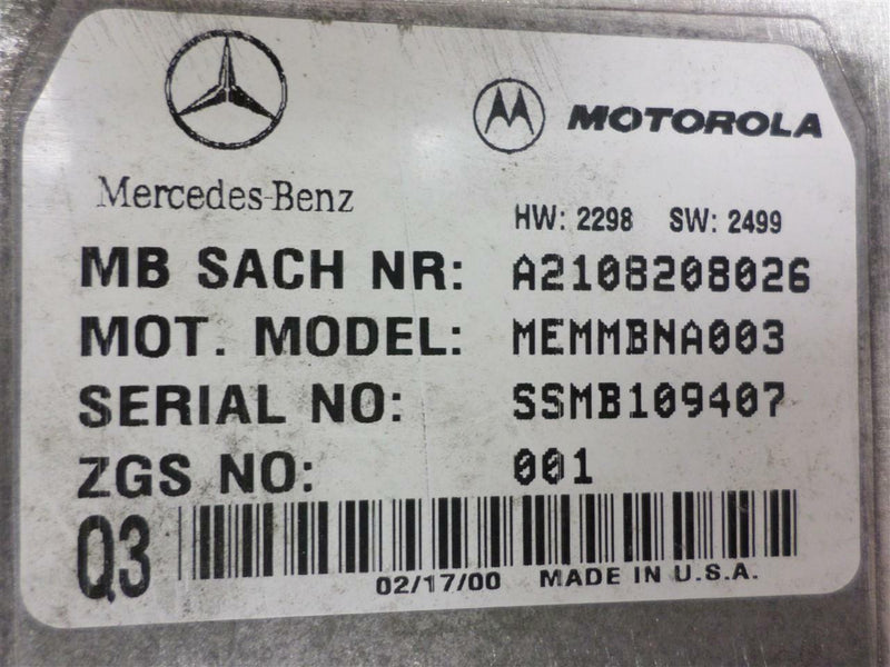 Communication Control Module Mercedes-Benz S-Class 2000 2001 2108208026