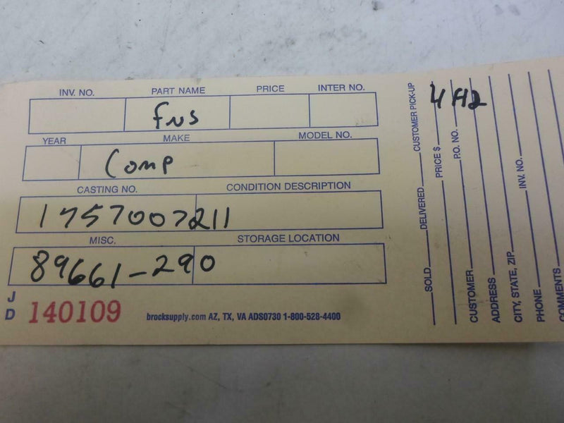 OEM Engine Computer Toyota Camry 1996 Tn175700-7211 PCM ECM ECU