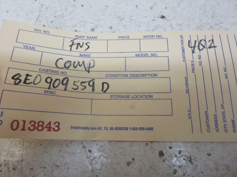 OEM Engine Computer Audi A4 2002 2003 8E0909559D 3.0L ECM PCM ECU