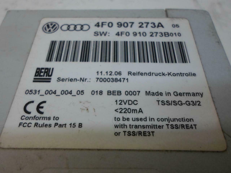 Suspension Control Module Audi A6 2005 2006 2007 2008 2009 2010 4F0907273A