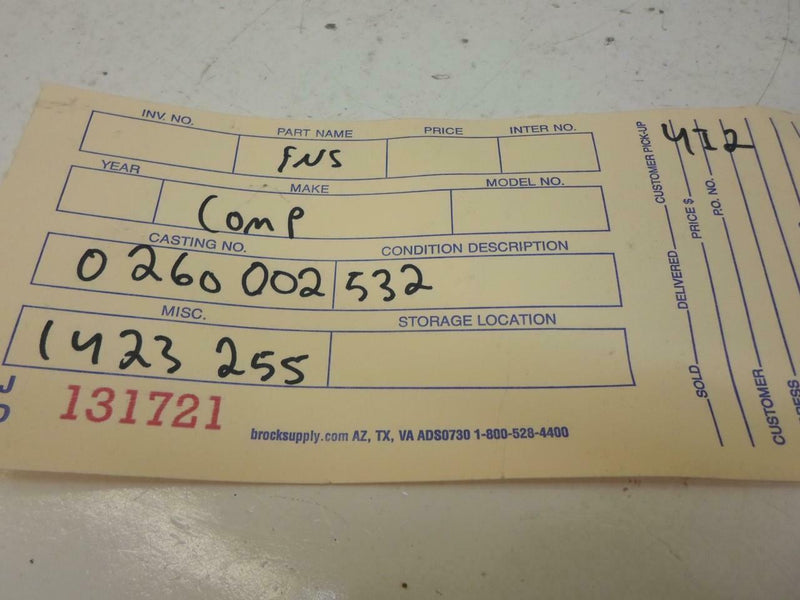 Transmission Control Module TCM TCU BMW 528I 1997 1998 0260002532