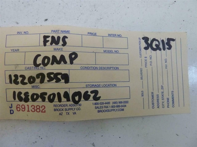 Communication Control Module Chevrolet Tahoe 2001 2002 12207559