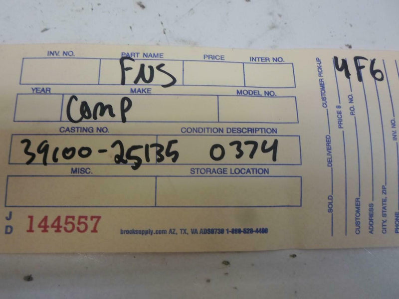 OEM Engine Computer Hyundai Sonata 2006 2007 2008 39100-25135 ECM PCM ECU