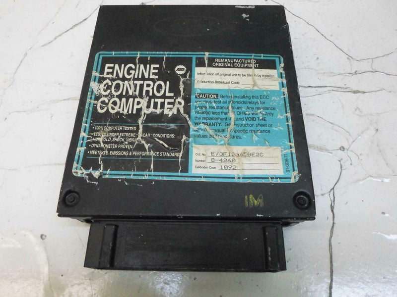 OEM Engine Computer Ford Tempo 1985 1986 1987 E73F-12A650-E2C Me1 PCM ECM ECU