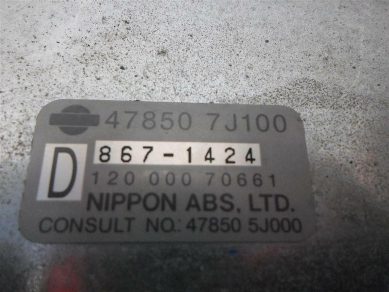 ABS Control Module Infiniti G20 1999 47850-7J100