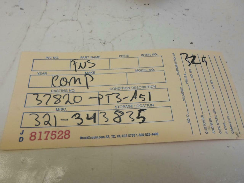 OEM Engine Computer Honda Accord 1990 37820-Pt3-A51 At ECM PCM ECU