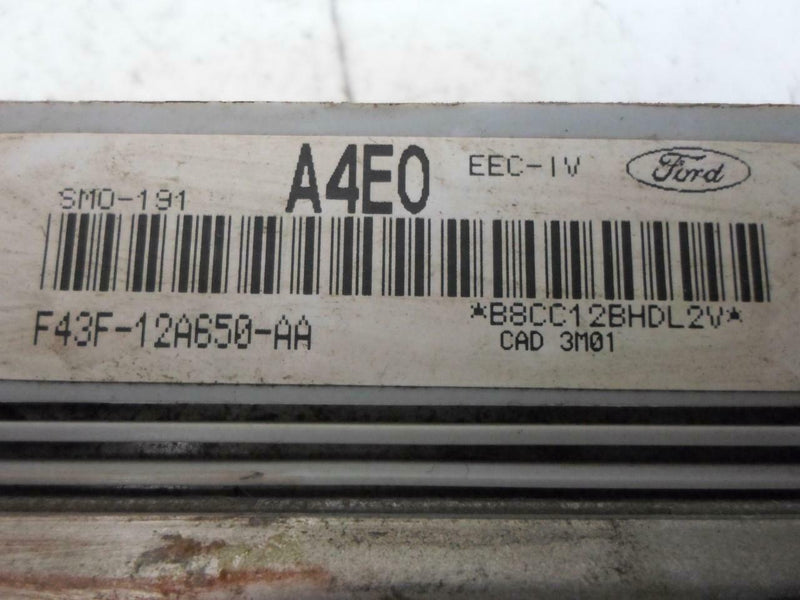 OEM Engine Computer Ford Tempo 1994 F43F-12A650-Aa A4E0 2.3L At ECM PCM ECU