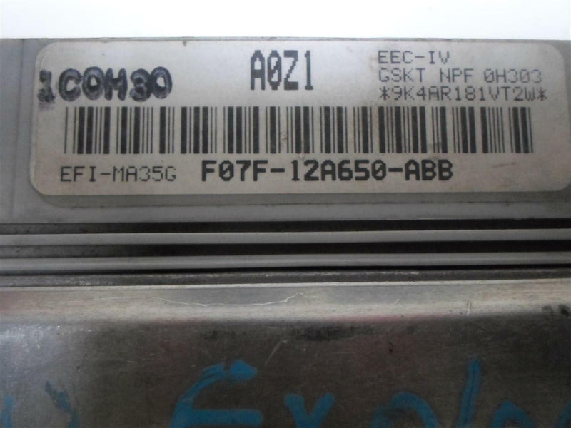 OEM Engine Computer for 1991 Mazda Navajo – F07F-12A650-ABB