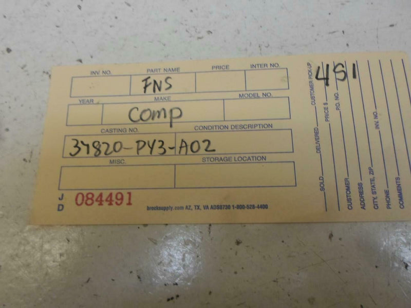 OEM Engine Computer Acura Legend 1991 37820-Py3-A02 PCM ECM ECU