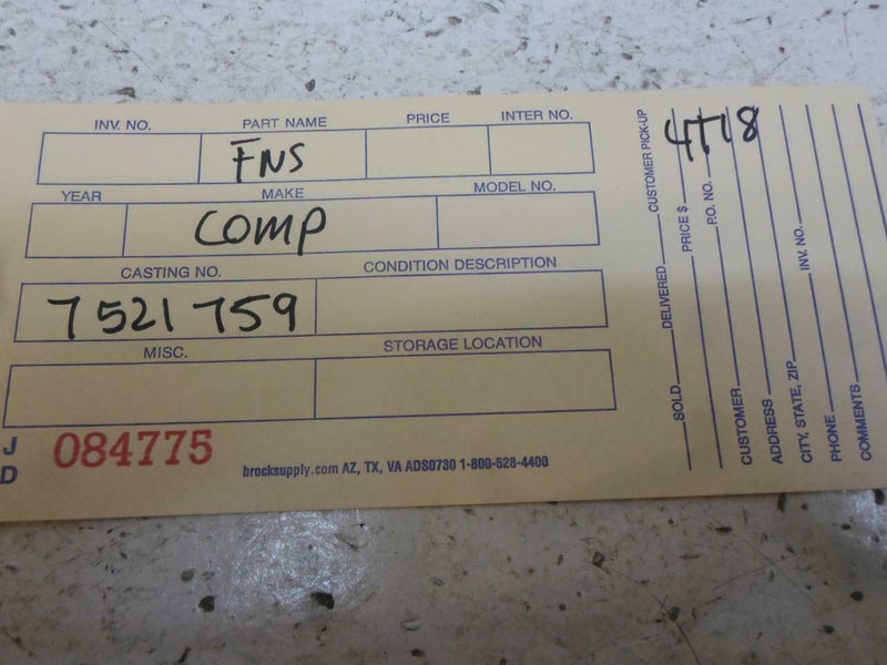 Transmission Control Module TCM TCU BMW 330I 2002 7521759