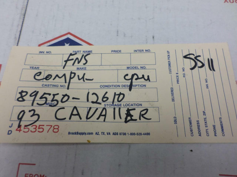 OEM Engine Computer Toyota Corolla 1981 1982 89550-12610 Emissions ECU ECM