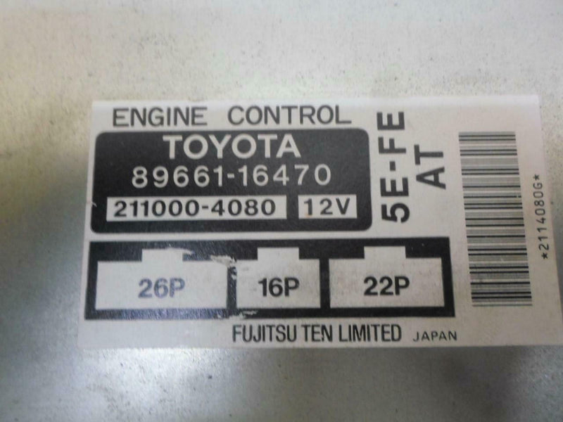 OEM Engine Computer Programmed Plug&Play Toyota Paseo 1996 89661-16470 At ECM