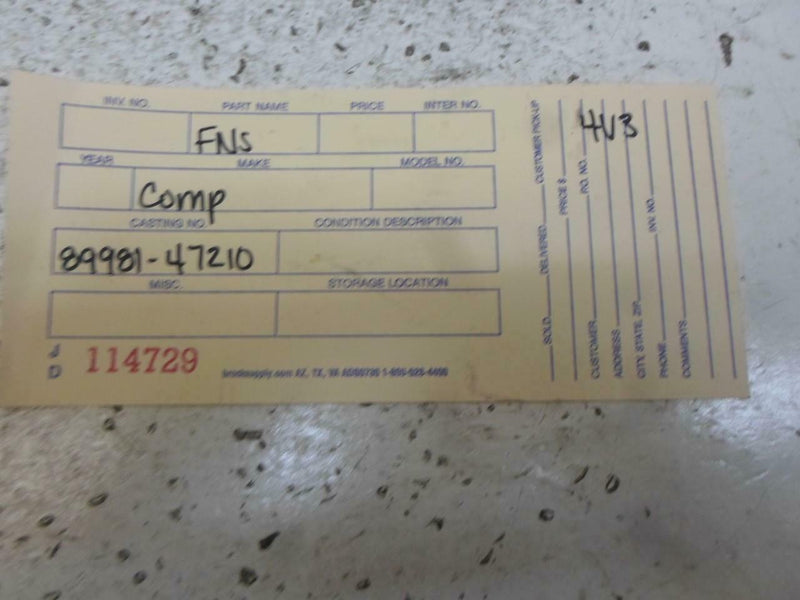 Hybrid Vehicle Control Module Toyota Prius 2006 2007 2008 2009 89981-47210