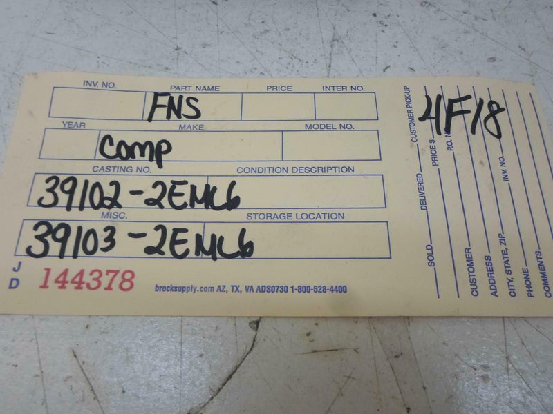 OEM Engine Computer Hyundai Elantra 2014 2015 2016 39102-2Eml6 ECM PCM ECU