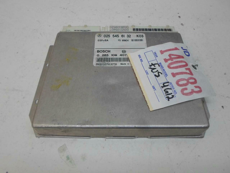 ABS Control Module Mercedes-Benz W202 CLK-Class CLK430 1999 2000 0255456132