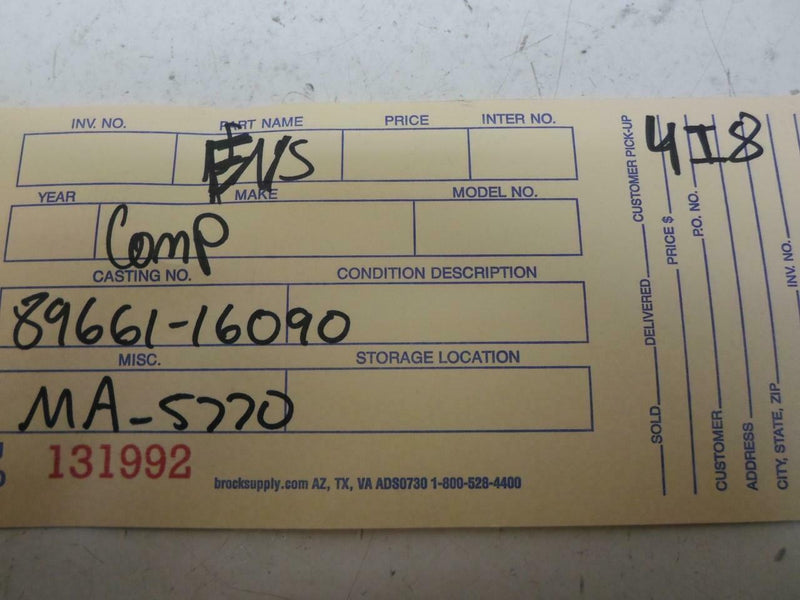 OEM Engine Computer Programmed Plug&Play Toyota Tercel 1992 1993 89661-16090 PCM