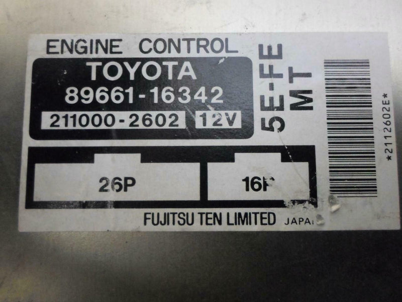 OEM Engine Computer Programmed Plug&Play Toyota Tercel 1995 1996 89661-16342 Mt