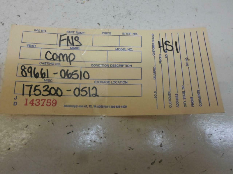 OEM Engine Computer Programmed Plug&Play Toyota Camry 1998 89661-06510 PCM ECU