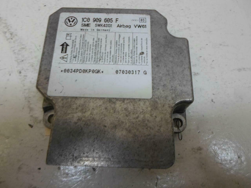 Airbag Control Module Volkswagen Golf 2004 2005 2006 2007 2008 2009 1C0909605F