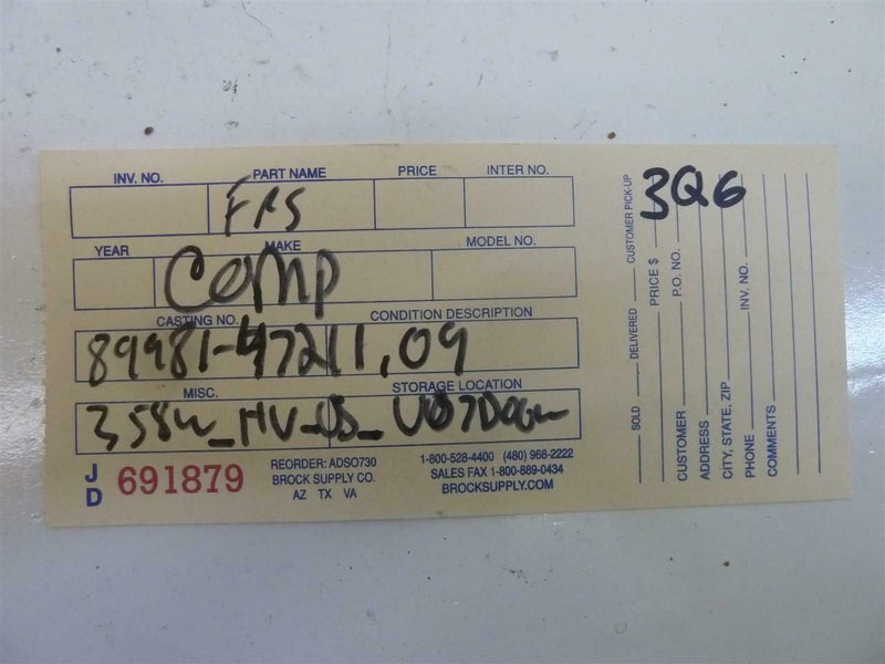 Hybrid Vehicle Control Module Toyota Prius 2006 2007 2008 2009 89981-47211