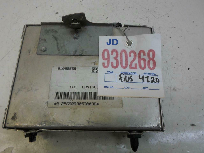 ABS Control Module Saturn S Series 1993 21021229