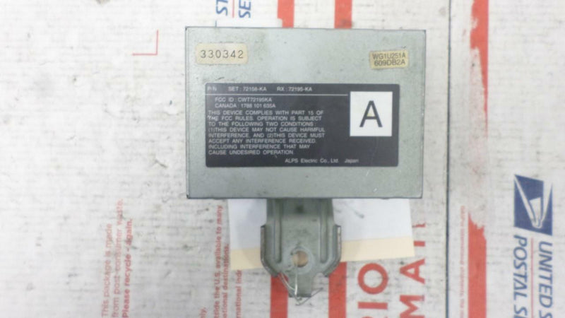 Theft-Locking Control Module Acura RL 1996 1997 1998 1999 2000 Cwt72195Ka