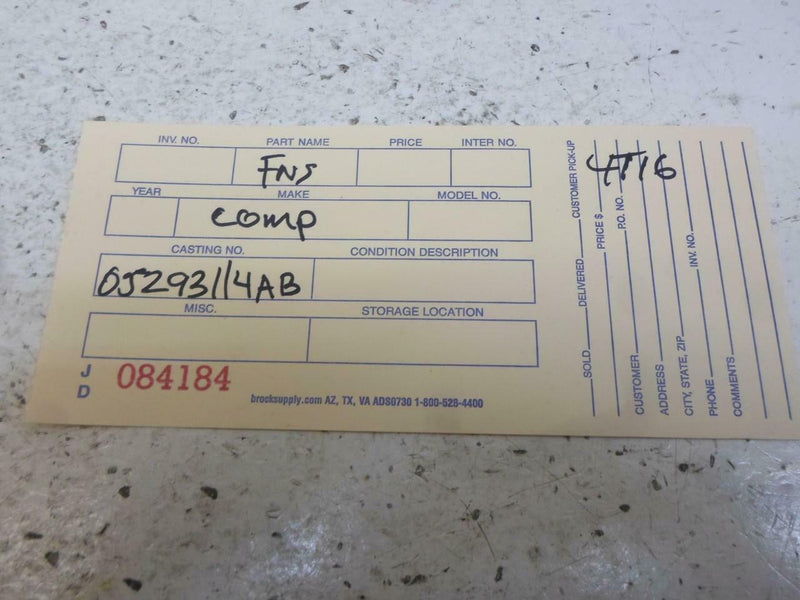 Transmission Control Module TCM TCU Chrysler Sebring 1997 1998 05293114Ab