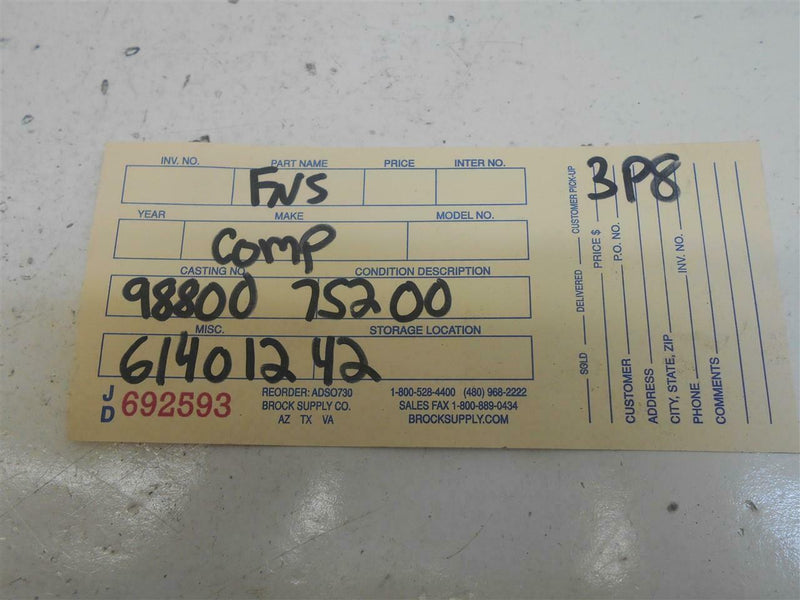 Memory Control Module Nissan Titan 2005 2006 2007 2008 2009 2010 98800 7S200