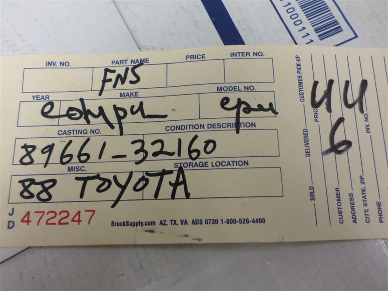 OEM Engine Computer Toyota Camry 1988 89661-32160 PCM ECM ECU