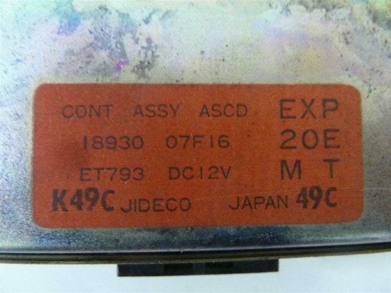 Cruise Control Module Nissan 200Sx 1984 1985 1986 18930 07F16
