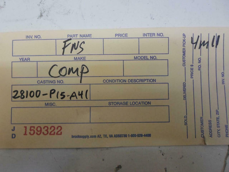 Transmission Control Module TCM TCU Honda Prelude 1992 1993 28100-P15-A41