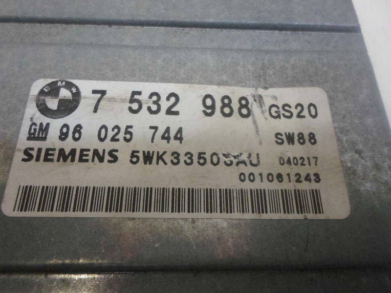 Transmission Control Module TCM TCU BMW X3 2004 2005 2006 7532988 2.5L