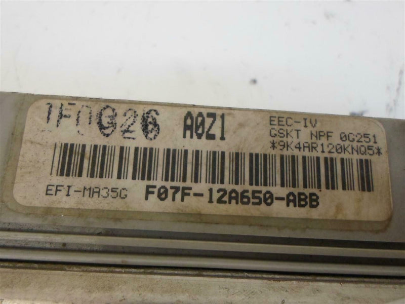 OEM Engine Computer for 1991 Mazda Navajo – F07F-12A650-ABB