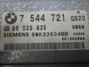 Transmission Control Module TCM TCU BMW X3 2004 2005 2006 7544721 2.5L