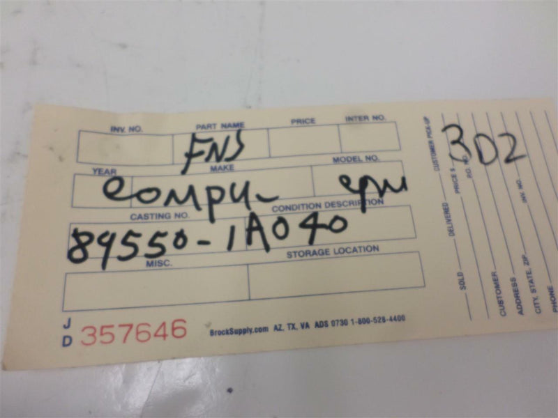 Emission Control Module Toyota Corolla 1988 1989 89550-1A040