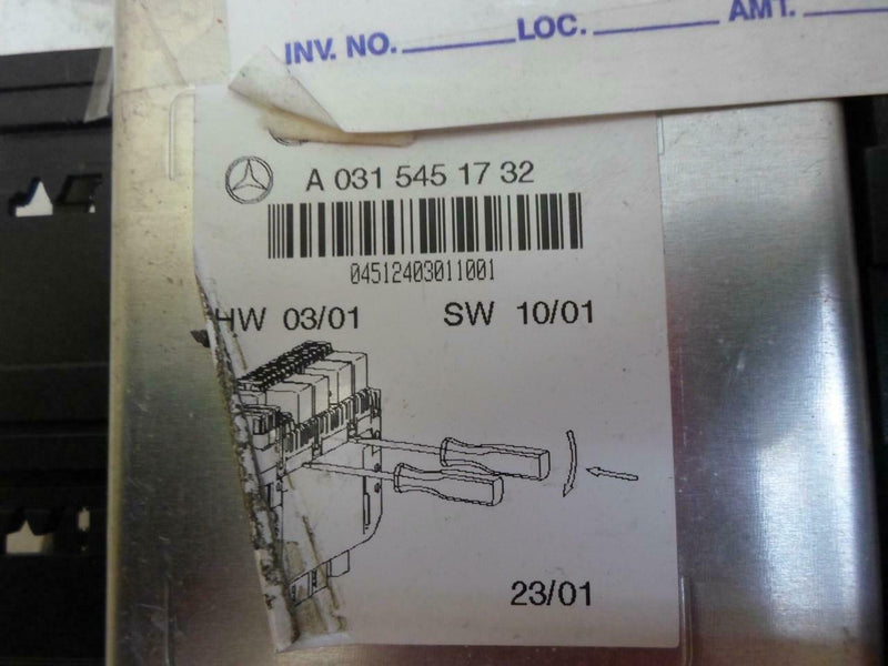 OEM Sam Fuse Box Relay Mercedes Benz Cl-Class 2001 2002 2003 2004 031 545 17 32