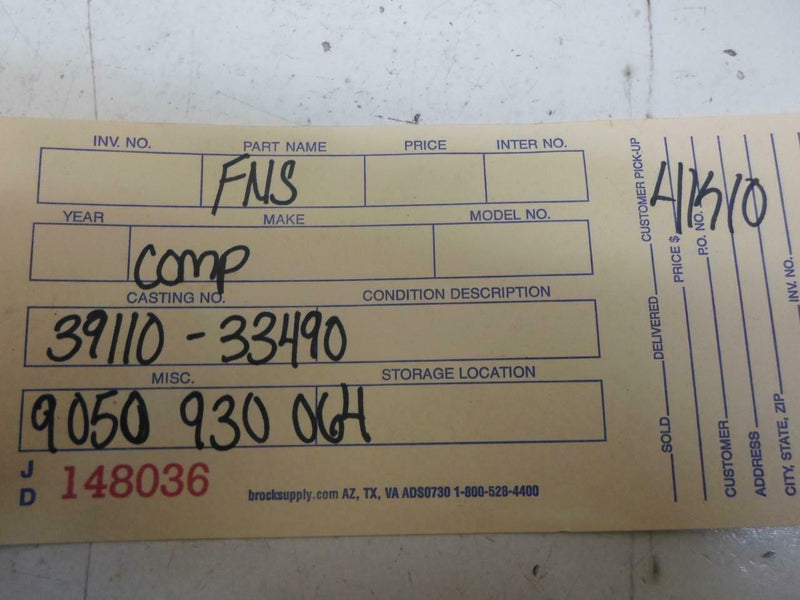 OEM Engine Computer Hyundai Elantra 1994 1995 39110-33490 1.6L ECM PCM ECU