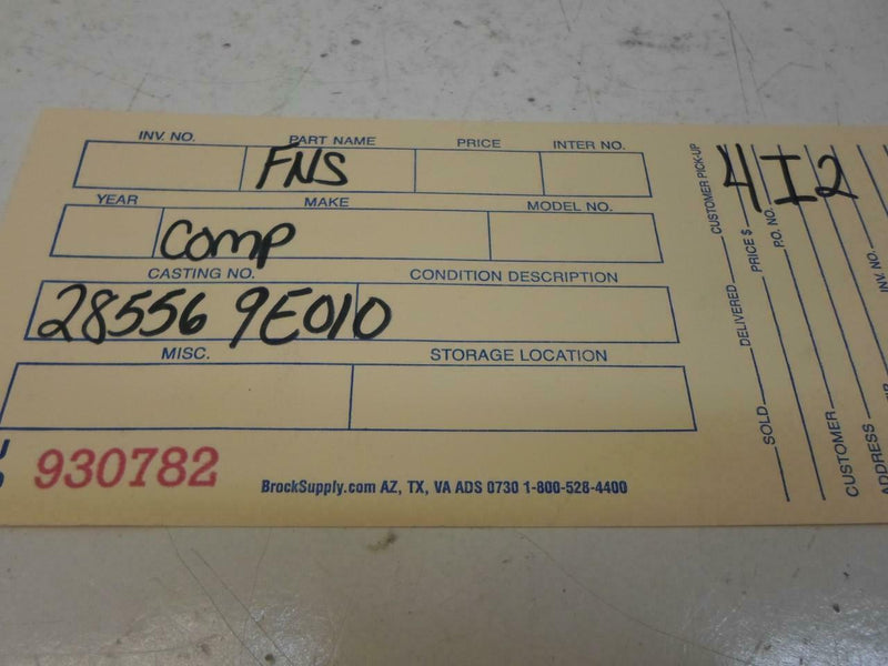 Airbag Control Module Nissan Altima 1998 1999 28556 9E010