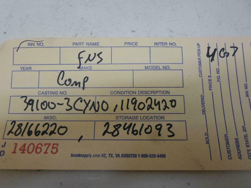 OEM Engine Computer Kia Sedona 2015 39100-3Cyn0 ECM ECU PCM